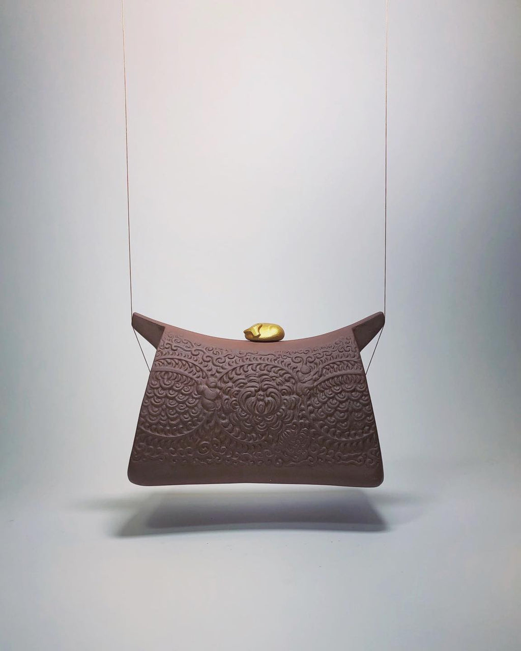 “Nhàn Ngưu” – Tranquil Buffalo Lacquer Sculpture