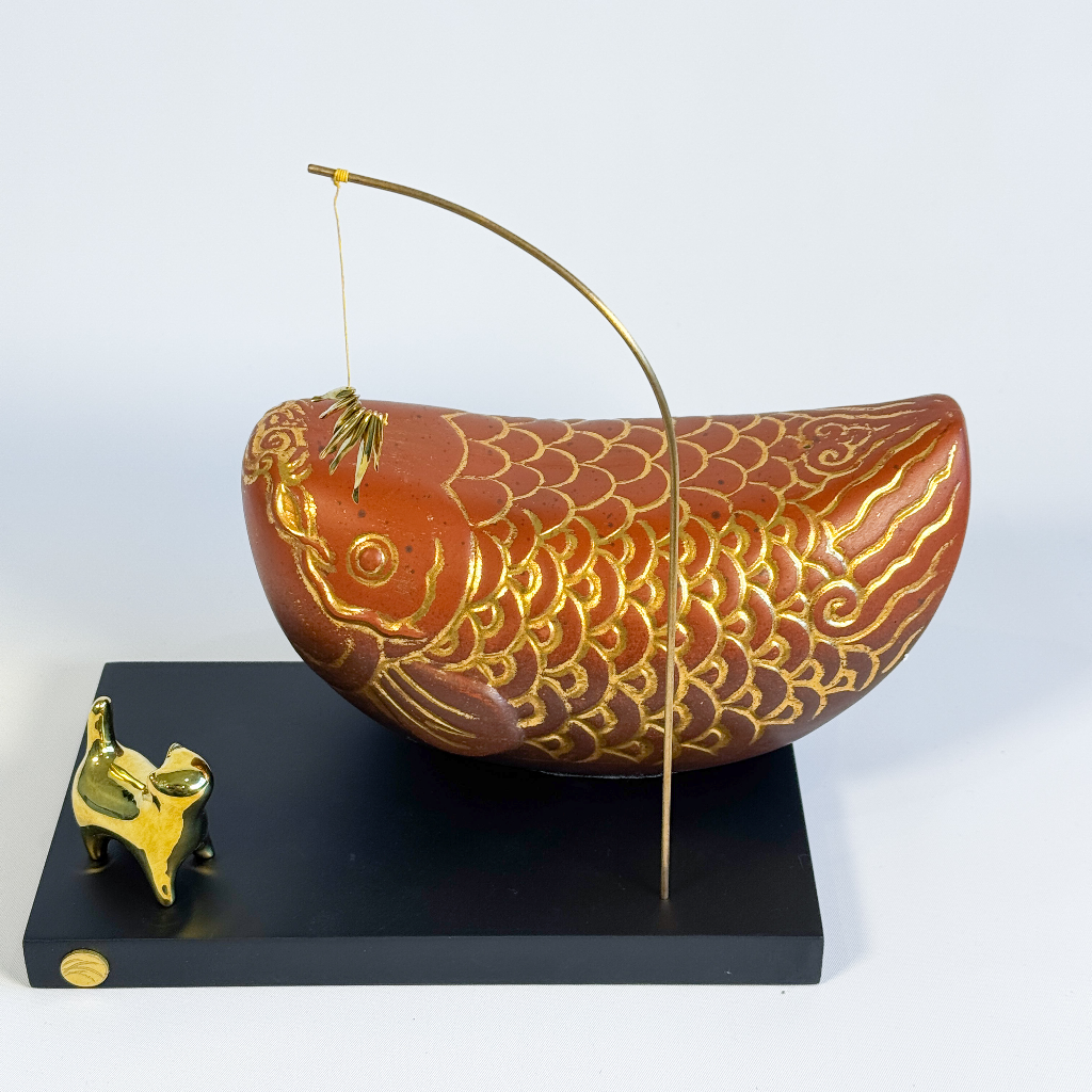 Feng Shui Lacquer Arowana - View 7 - Premium Vietnamese Fashion