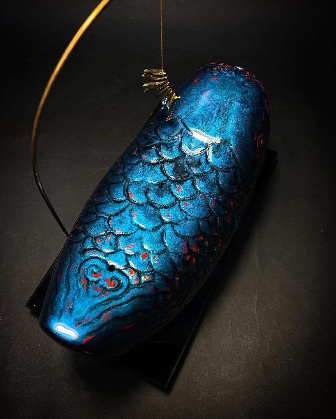 Feng Shui Lacquer Arowana - Premium Vietnamese lacquerware by Lam Phong Pottery at L'Orient Haus luxury boutique
