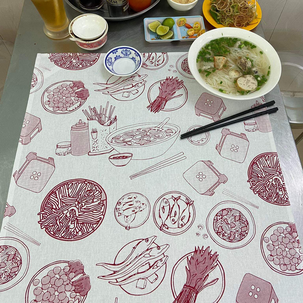 "Vietnam in a Bowl" Kitchen Towel