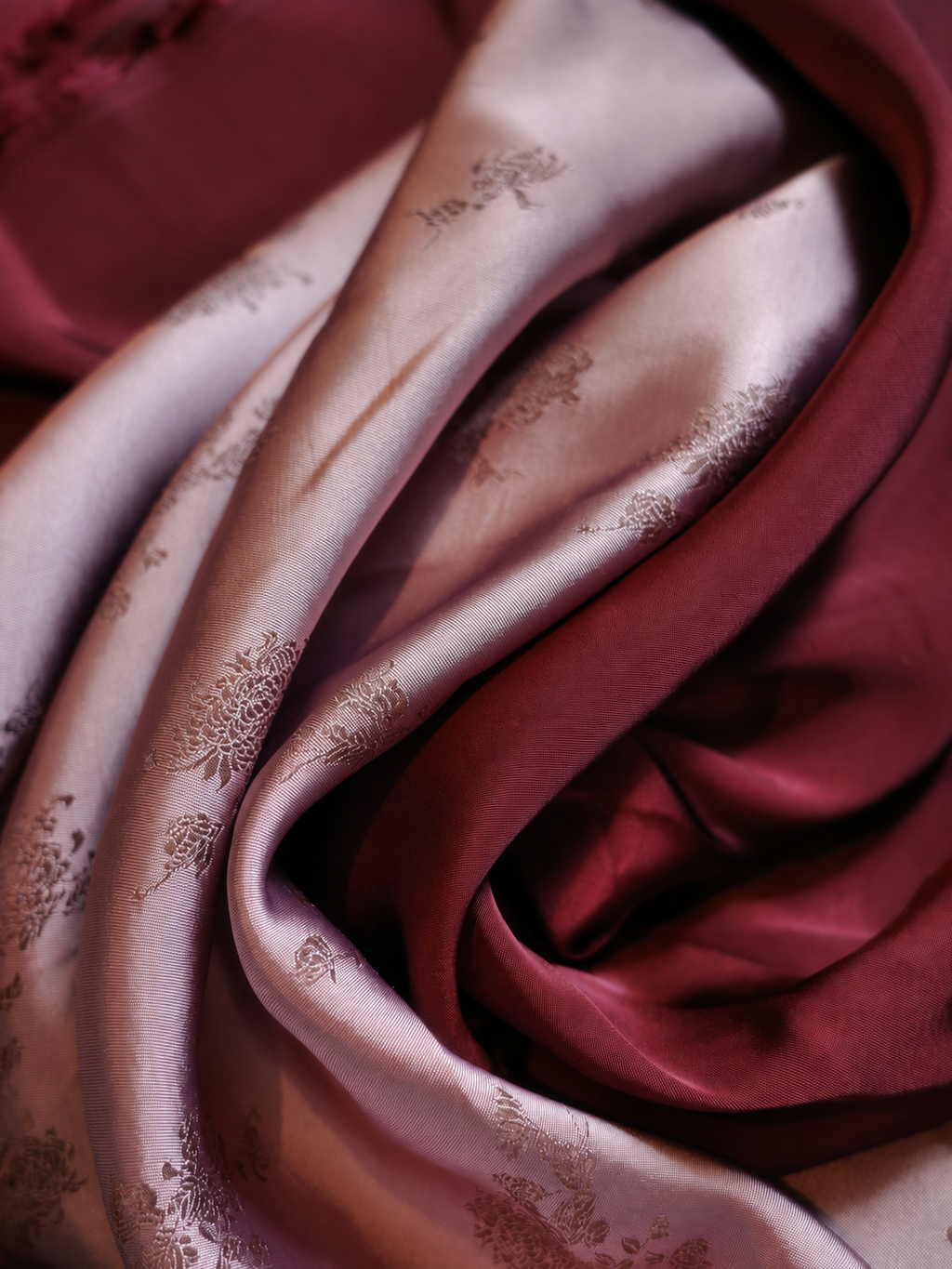 “Miên” – Silk Column Dress in Dusty Orchid (with scarf)