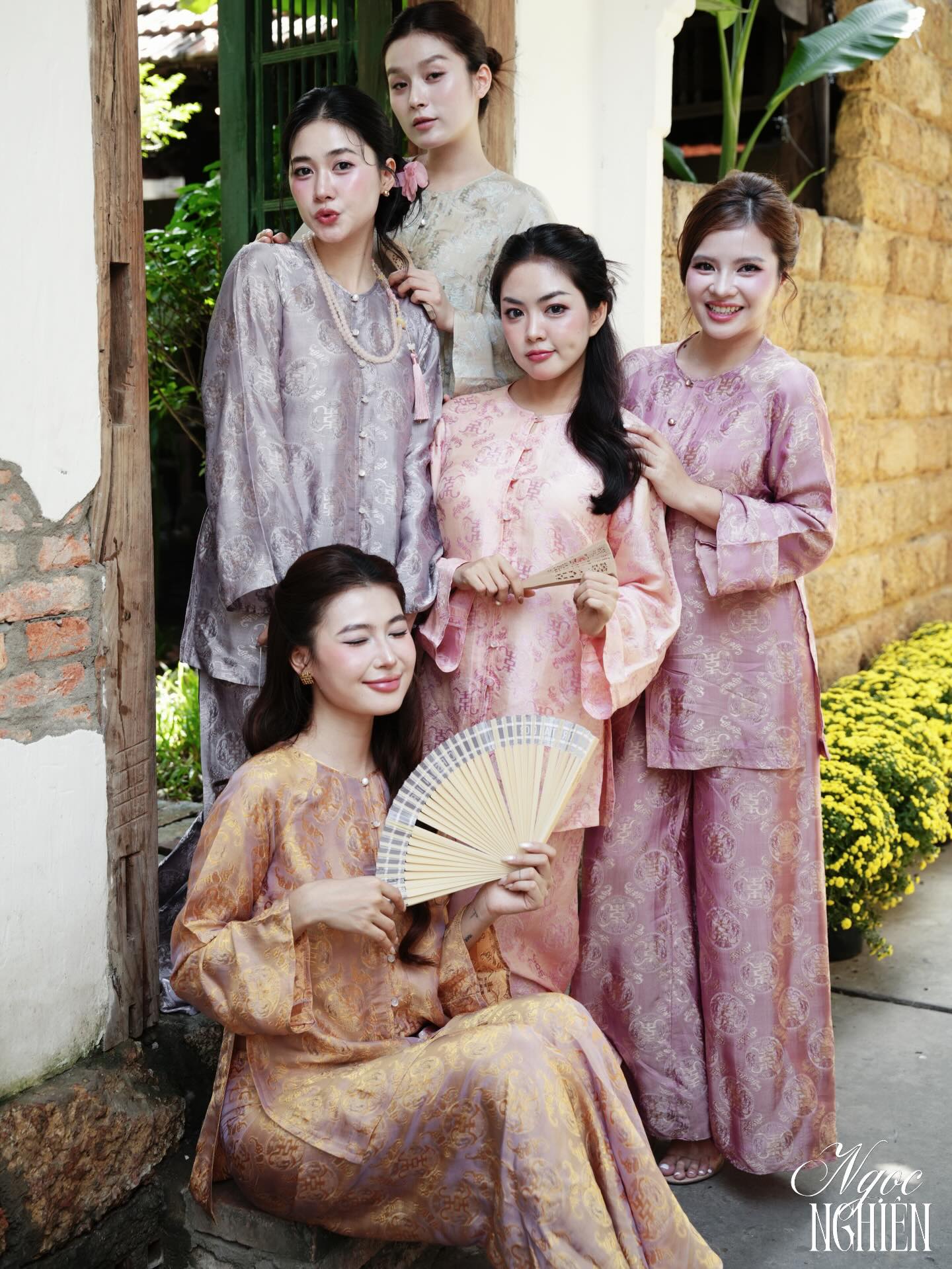 “Nhã Yên” Ba-ba Set – Wormsilk in Sandalwood Mist