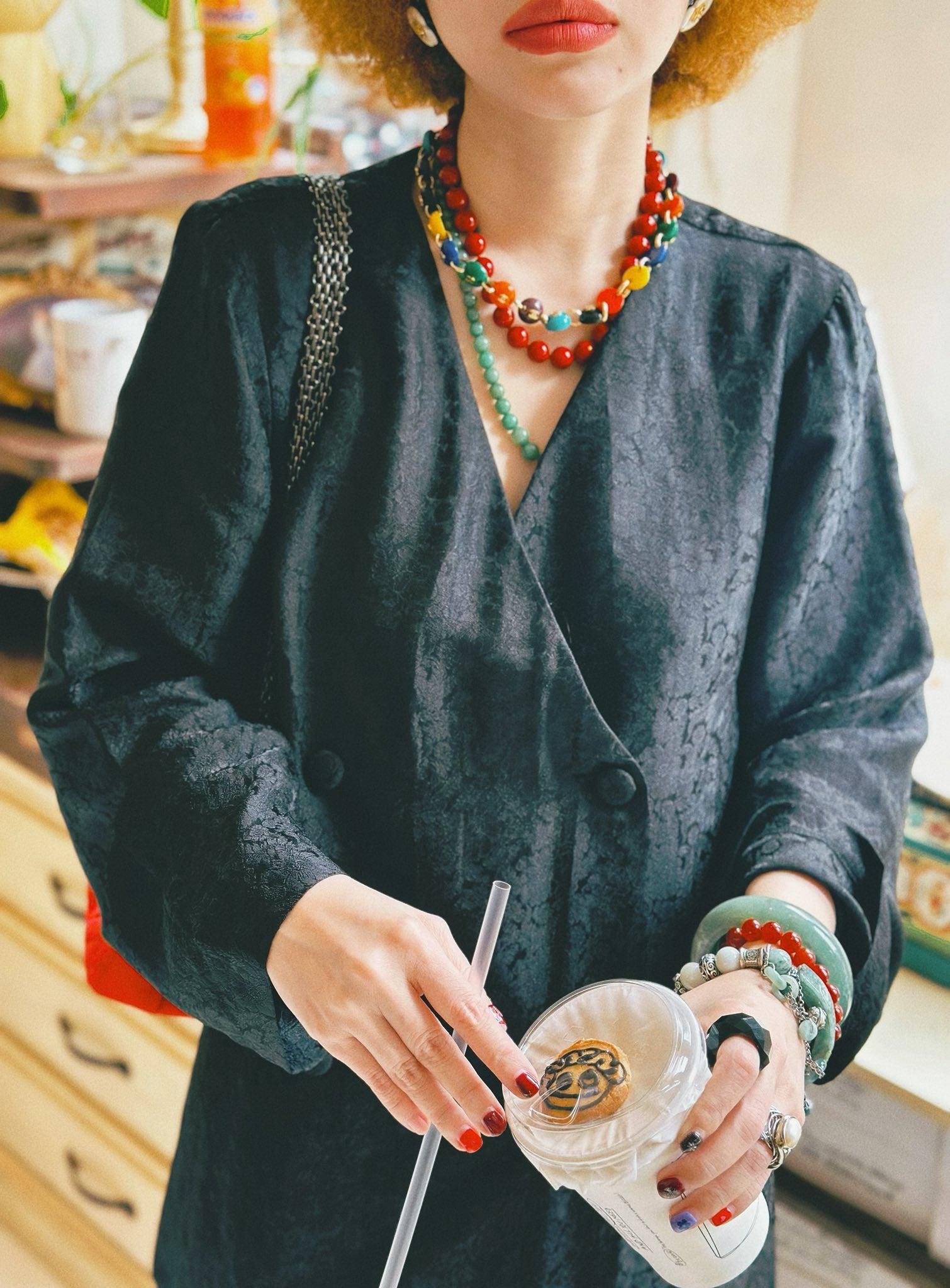 “Jade Ease” Modern Ba-Ba Set –  Wormsilk in Black