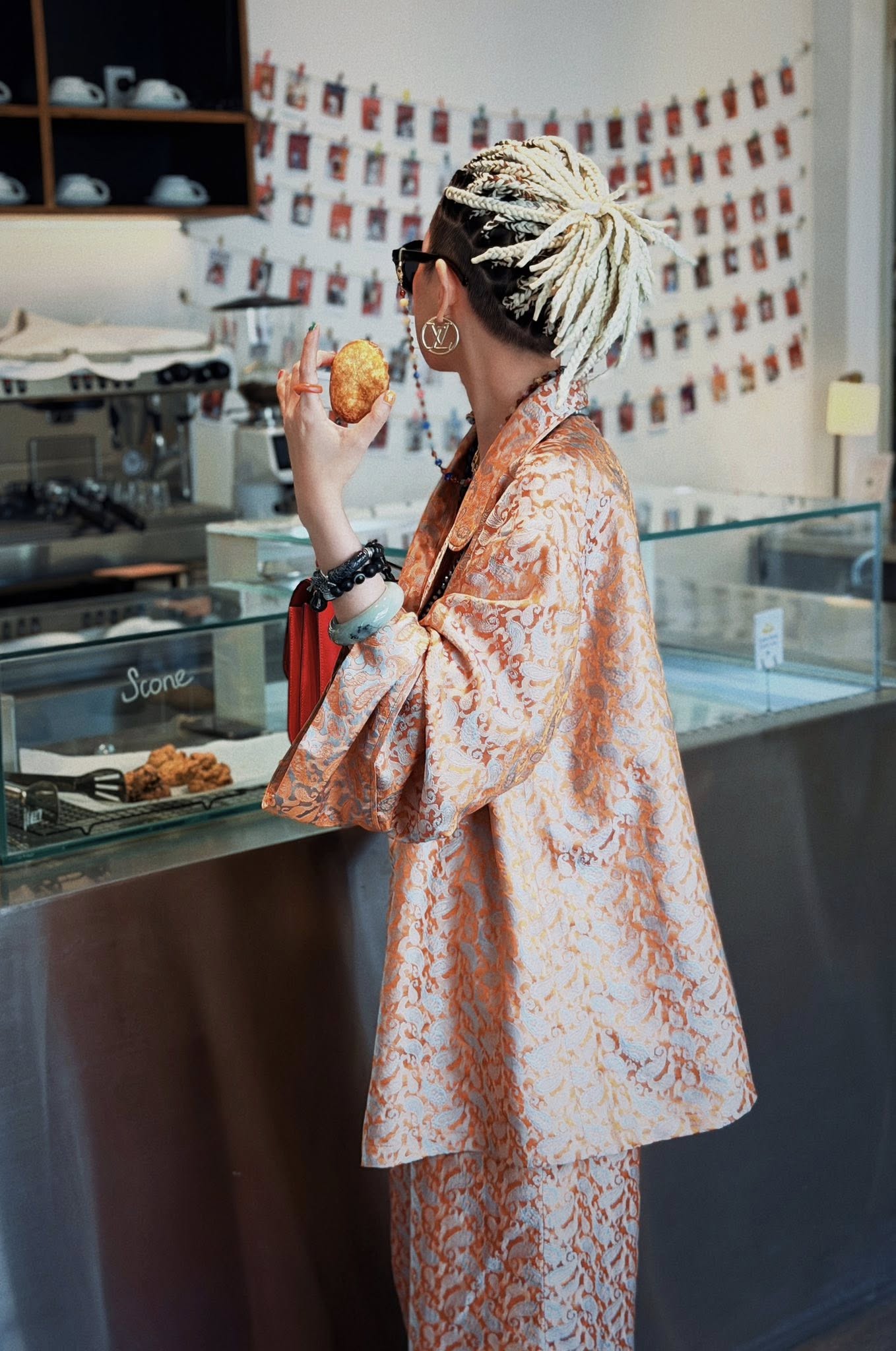 “Nomad Silk” Suit Pajamas – Wormsilk in Burnished Apricot