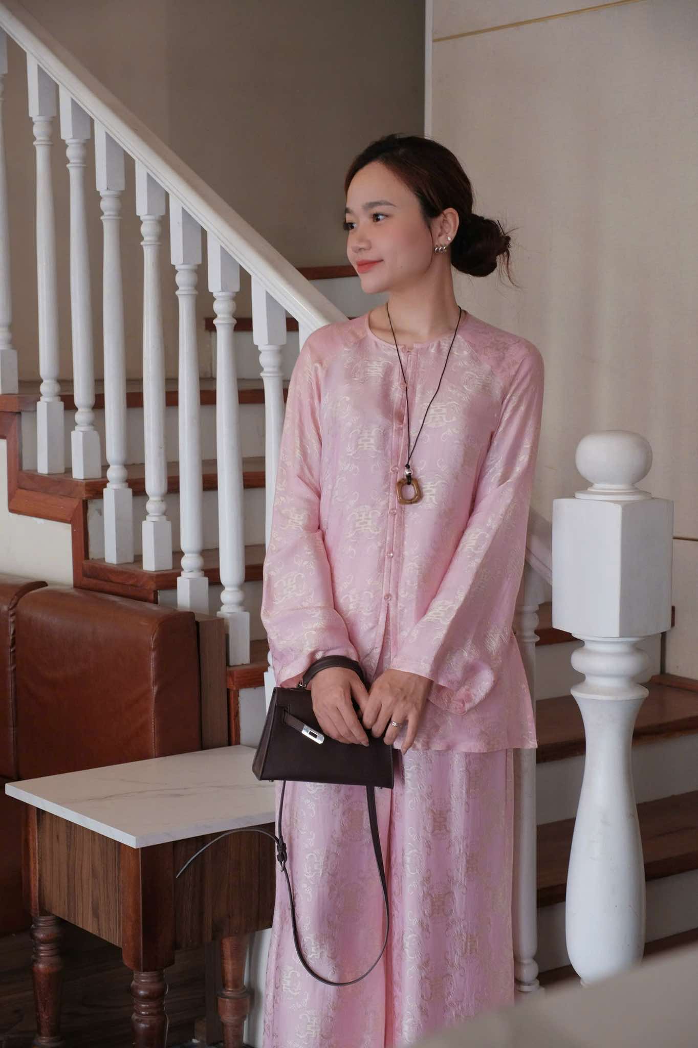 "AN" Ao-Ba-Ba set - Wormsilk in Peony Mist