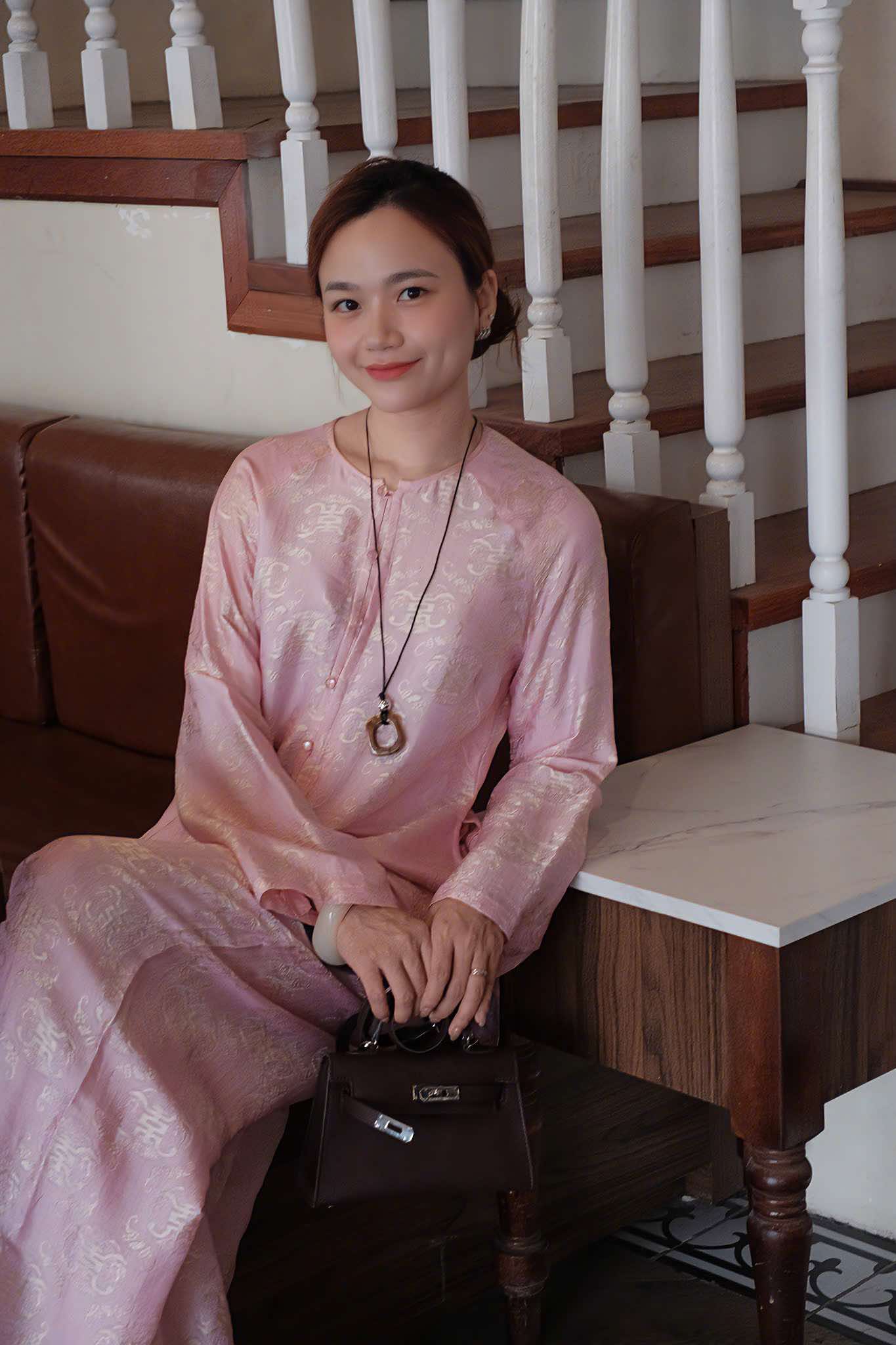 "AN" Ao-Ba-Ba set - Wormsilk in Peony Mist