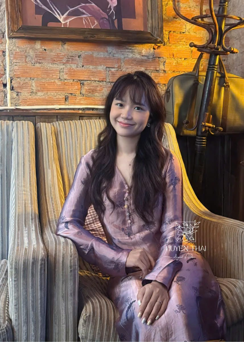“Tu Nghi” – Reversed Wormsilk Satin Dress in Custom Mauve