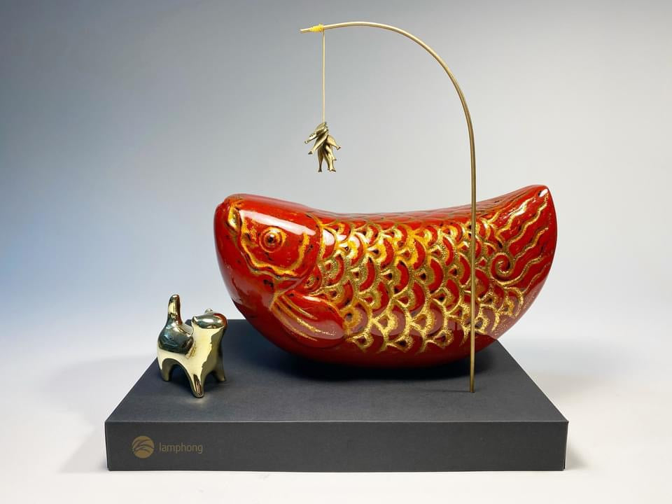 Feng Shui Lacquer Arowana