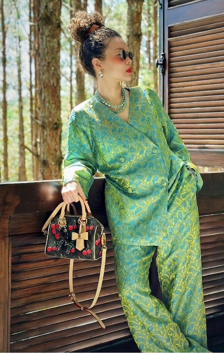 “Jade Ease” Modern Ba-Ba Set –  Wormsilk in Jade