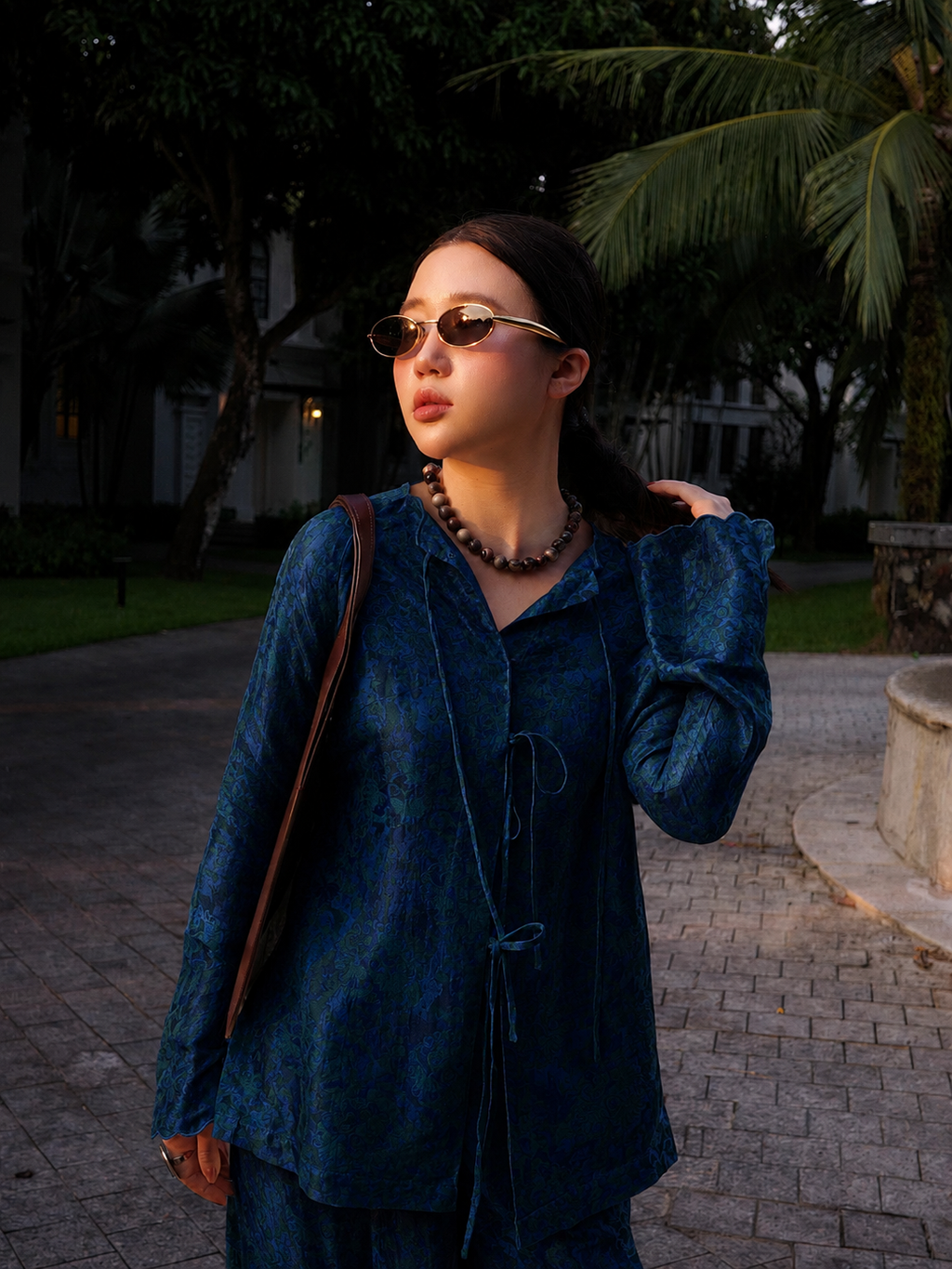 “Midnight Tide” – Wormsilk Modern Ba Ba Set in Deep Ocean Blue