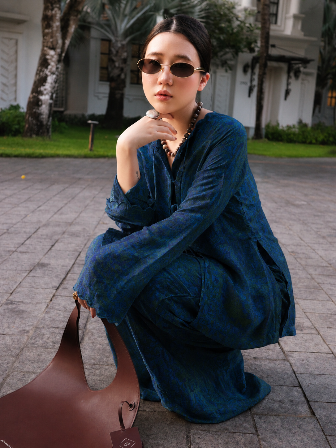 “Midnight Tide” – Wormsilk Modern Ba Ba Set in Deep Ocean Blue