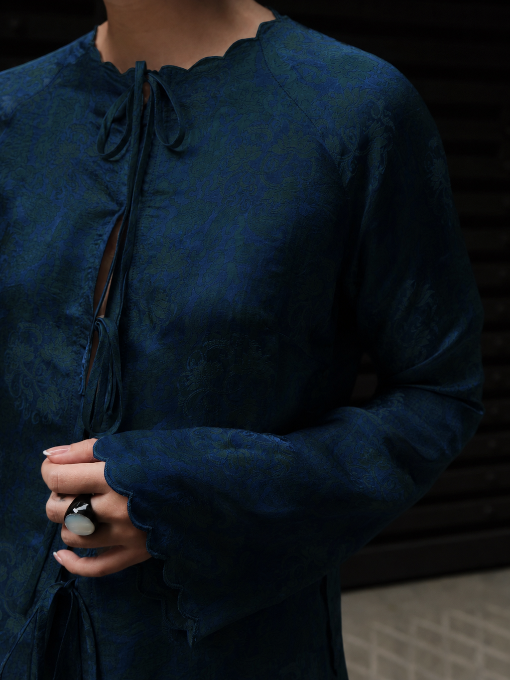 “Midnight Tide” – Wormsilk Modern Ba Ba Set in Deep Ocean Blue