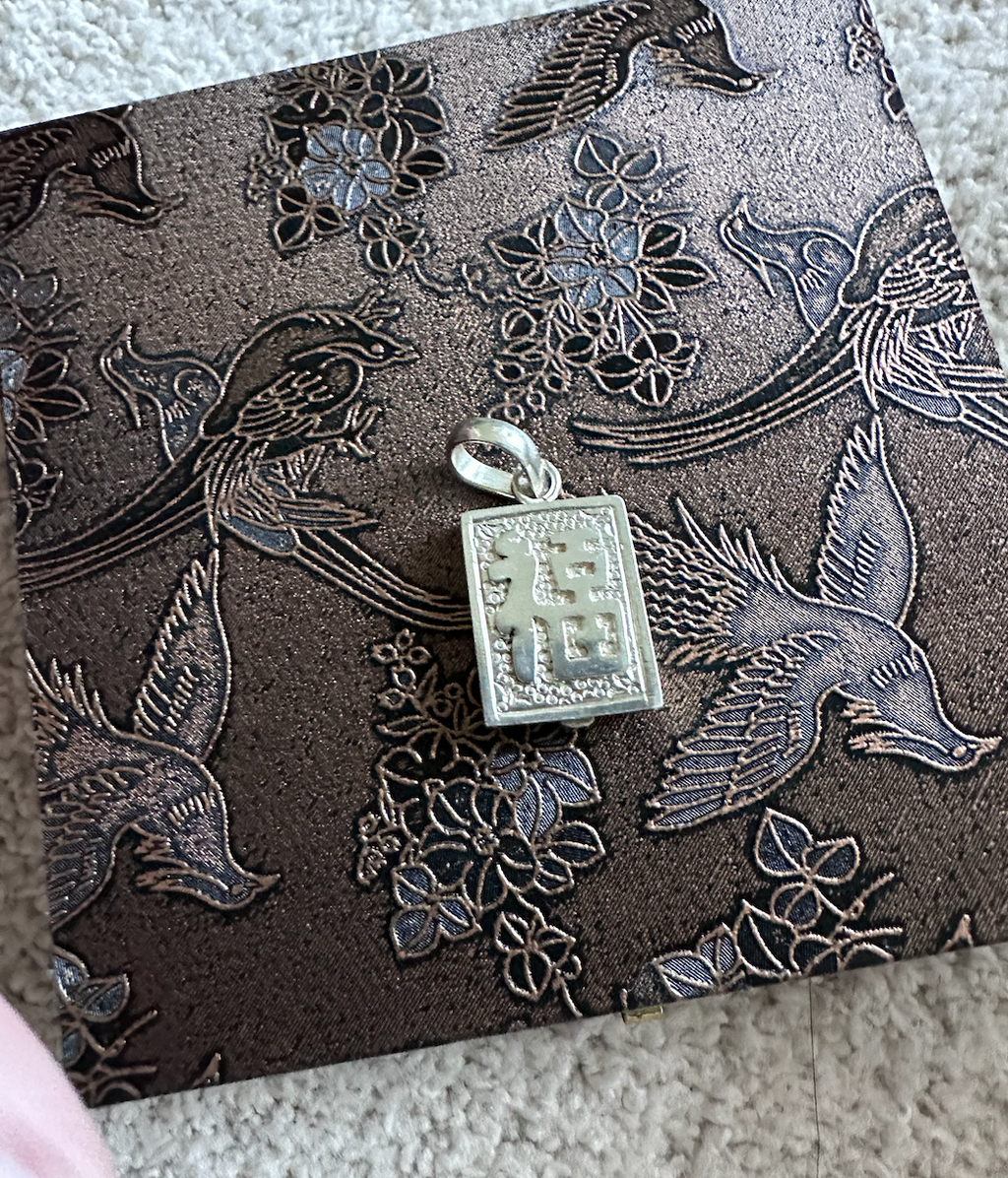 “Blessings” Fine Silver Pendant – Hand-Carved 99.9% Silver