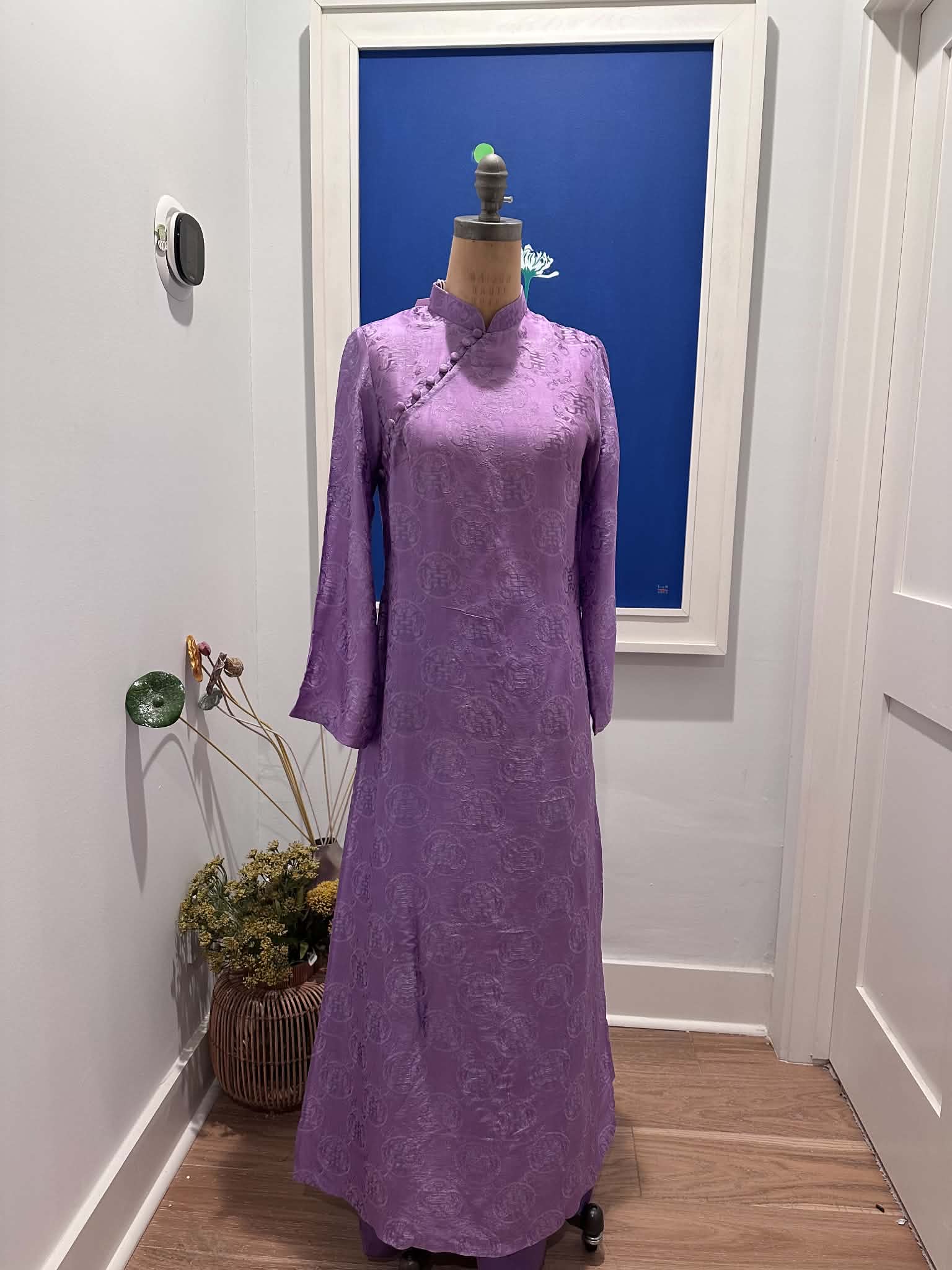 “Tử Yên” - Wormsilk Ao Dai Set in Orchid Violet