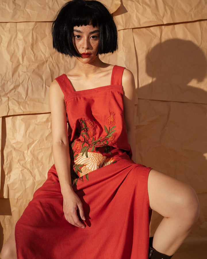 Hand-embroidered Vietnamese clothing